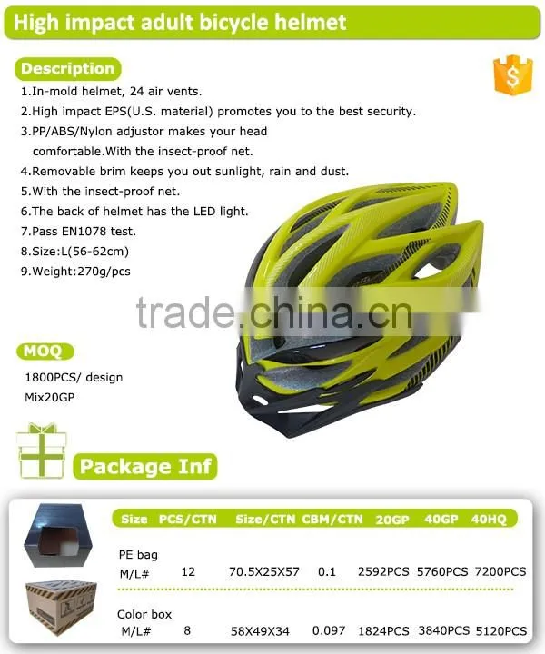 wholesale man and woman adult bicycle helmet