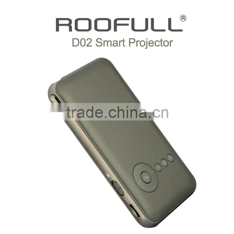 2016 Hot Selling RK3128 Smart Mini Portable Projector Support 4K, H-DMI, USB for Business, Education,and Home Theater