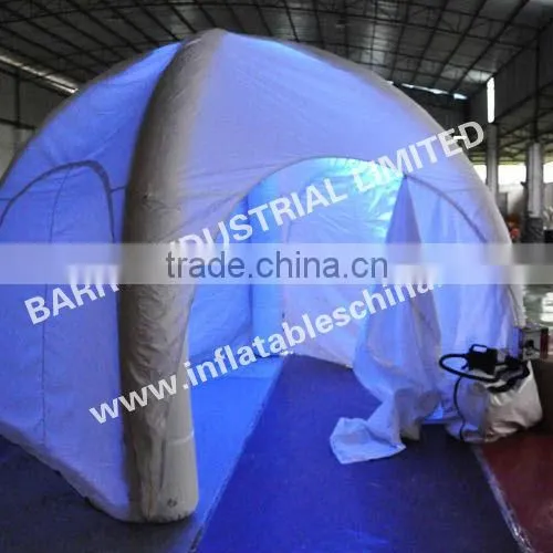 inflatable lighting dome tents/inflatable dome tent for Giant party