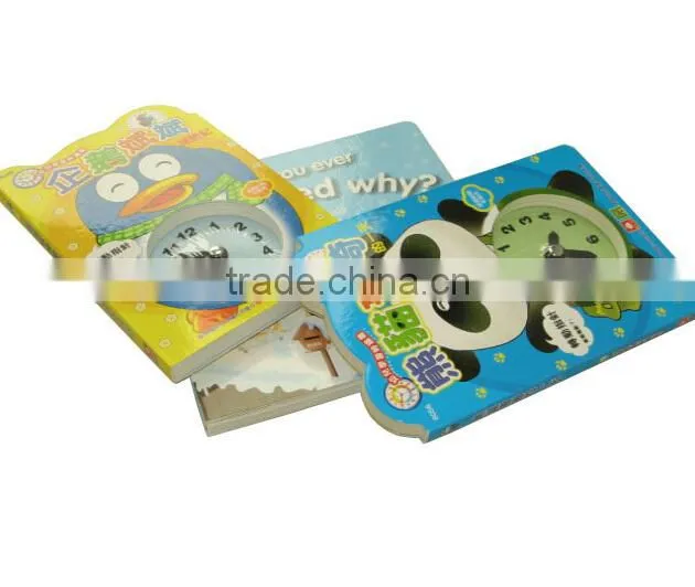 Children full colour die cut thick book printing, printing books