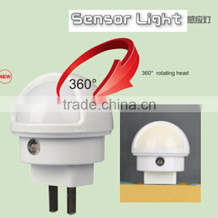 CE GS ROHS light sensor rotating head stairway sensor night light