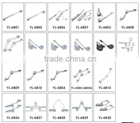 Metal kitchen cabinet hydraulic lift system