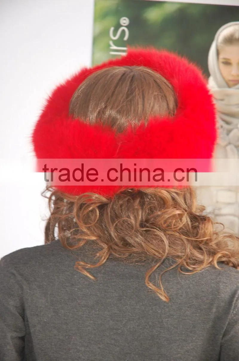 Popular sheap fox fur headband