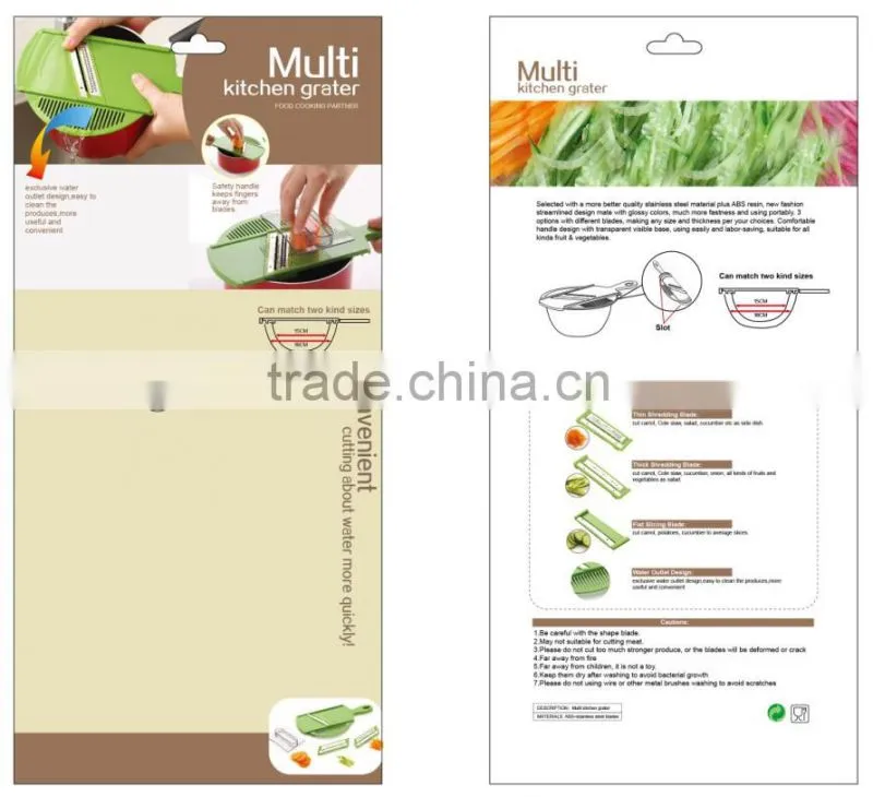 Hot selling plastic multi multi vegetable slicer