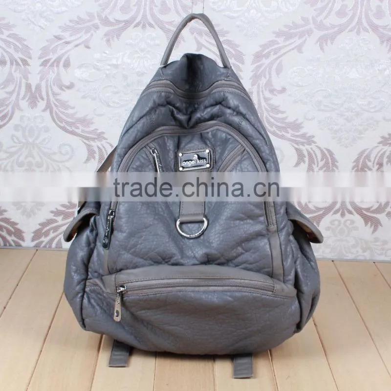 hot sale lychee lines design PU double shoulder bag classy shoulder bags