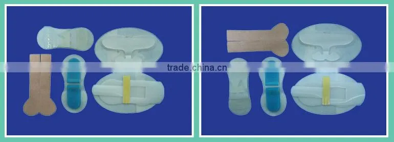Medical disposable sterile transparent waterproof medical burn wound dressing with absorbent pad