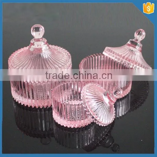 China supplier home decor glass dome candle jar