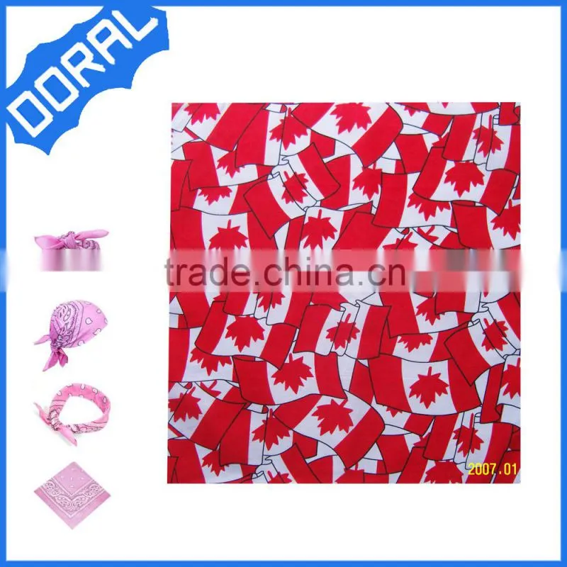 Customized Design your own logo Square Cotton Bandana
