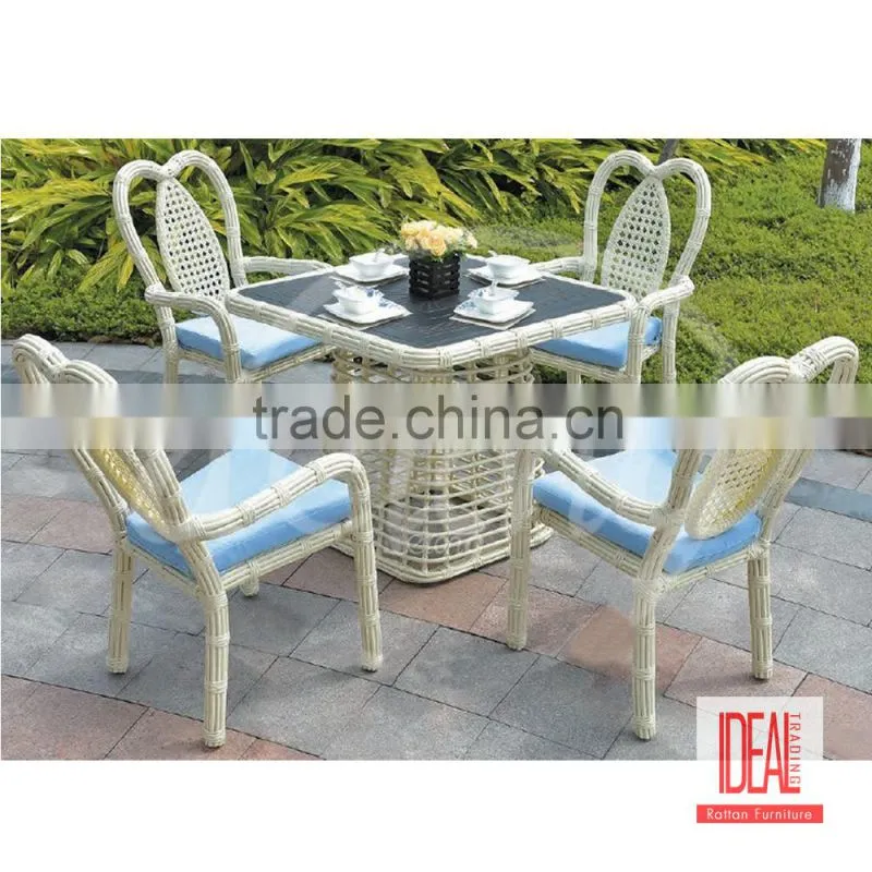 garden dining set cast aluminum garden furniture/bronze metal dining set