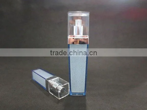 Plastic Cosmetic Bottle, Square Shaped Acrylic Lotion Pump Bottle and Round Shaped Acrylic Cream Jar