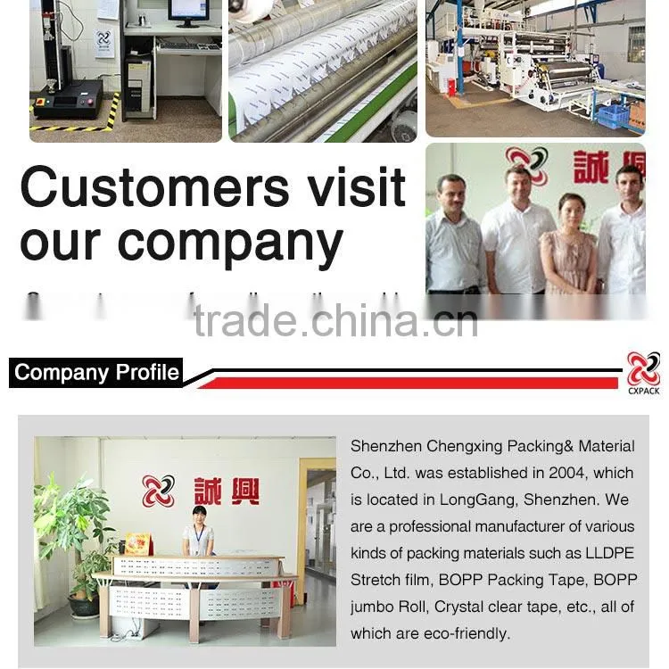 high quality shrink plastic packing paper core film