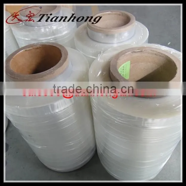 discount light green color polester PET mylar tube tape used for stretch film aluminium foil price wrapping PET melinex coil