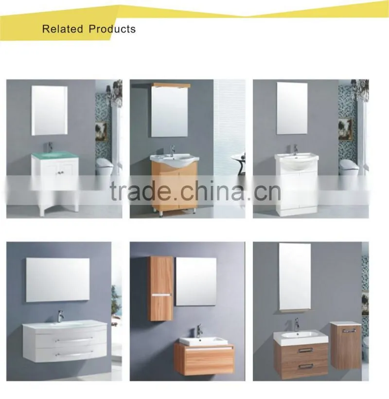 modern mdf waterproof bathroom double sink vanity RA309