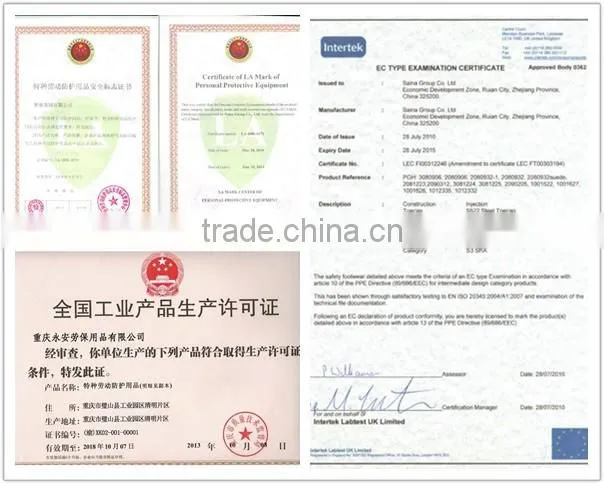 Steel plate steel toe male protection shoes