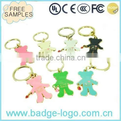 2016 Cute Bear Wholesale Keychain with Lanyard