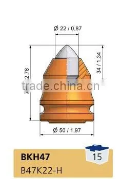 B47K-22H rock drilling tools/tungsten carbide drilling bits/auger drill bucket teeth