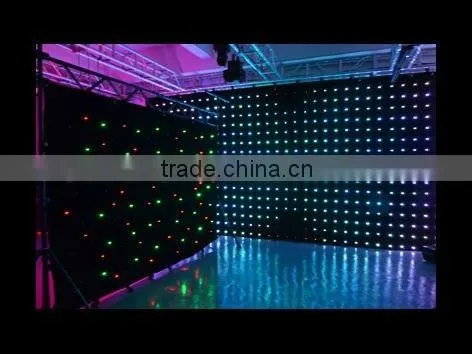 New flexible soft dmx rgb led star cloth curtain
