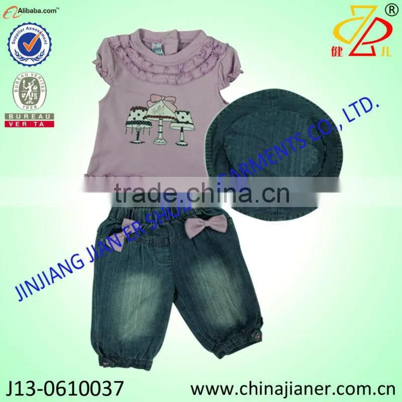 wholesale summer clothes set for baby girl china