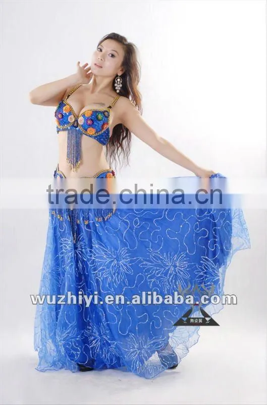 Wholesale cheap belly dancewear belly dance clothing,belly dance gypsy skirt (QC0328)