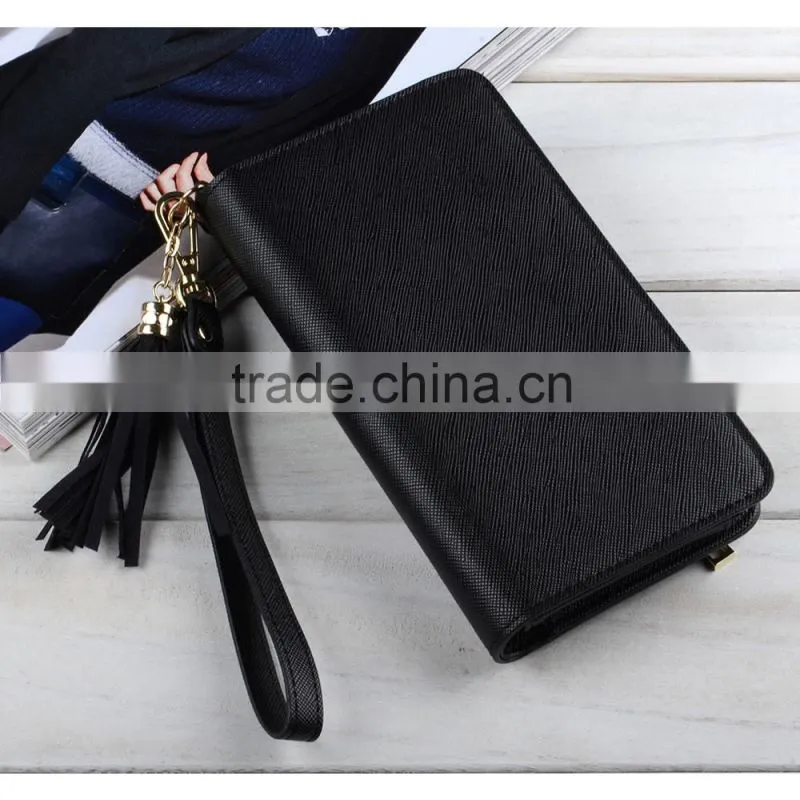 C&T Wallet Purse Clutch Folding Cover Shoulder Strap PU Leather Cases for Apple iPhone 7