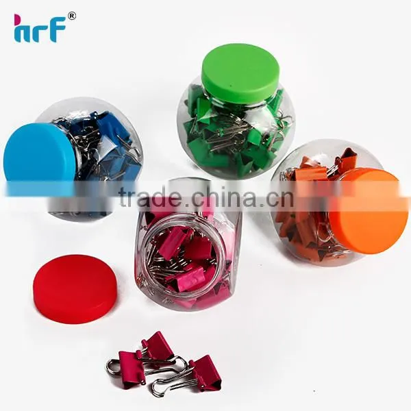 19mm binder clip 25pk in plastic bottle ,binder clip set in plastic bottle