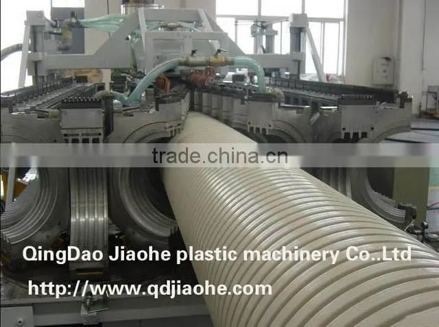 HDPE double wall corrugated pipe production line