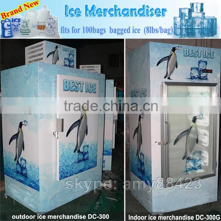 Ice merchandiser of 100 bags ice capacity