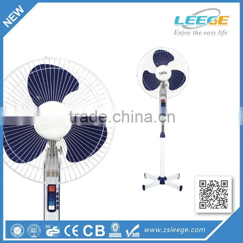 Hot sales 3 speed 16 inch cross base electric stand fan popula fan