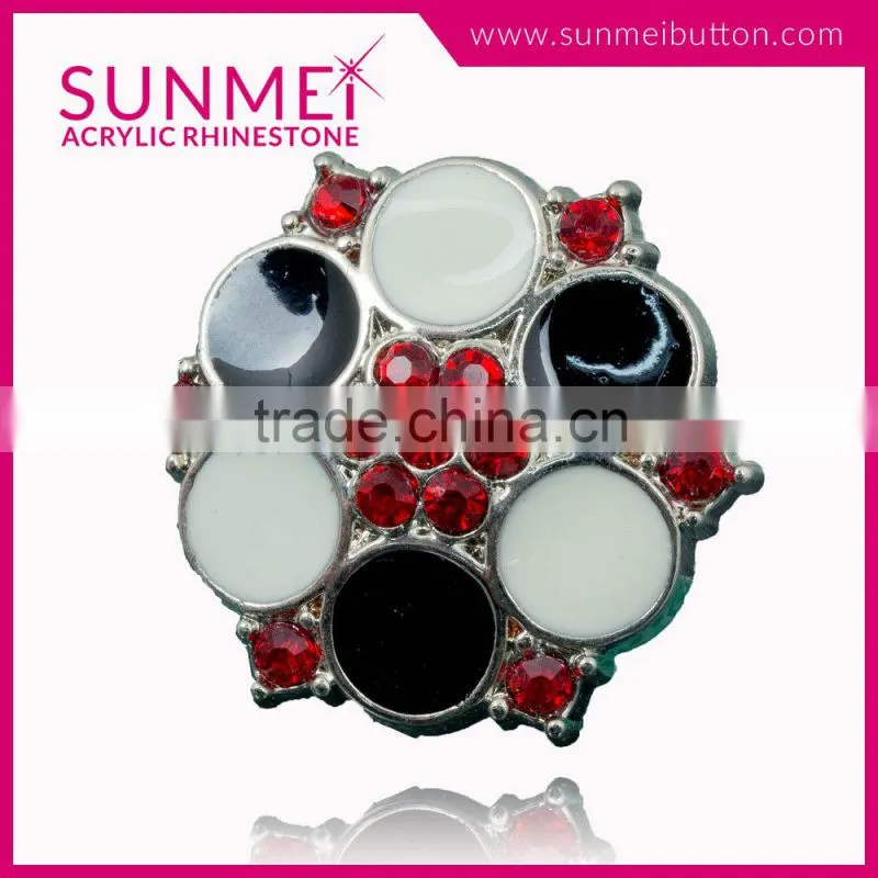Factory Price Non Flat Back Large Rhinestone Buttons for Shoes