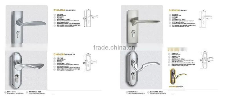 TRI-CIRCLE zinc alloy handle door lock,Indoor handle door lock,high security handle door locks