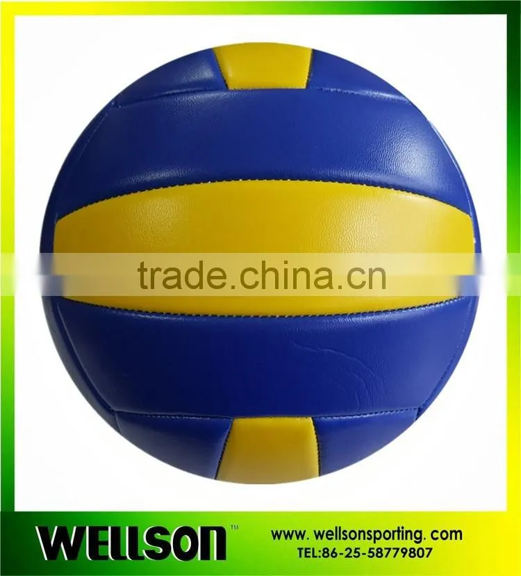 Softly beach playing promotional volleyball