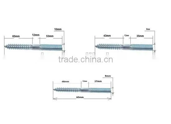 high quality and competitive price double ended screw