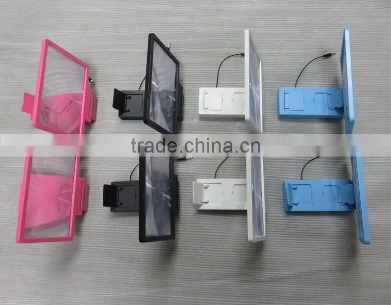 New product Large mobile phone 3D screen magnifier with 4000~6000mah power bank