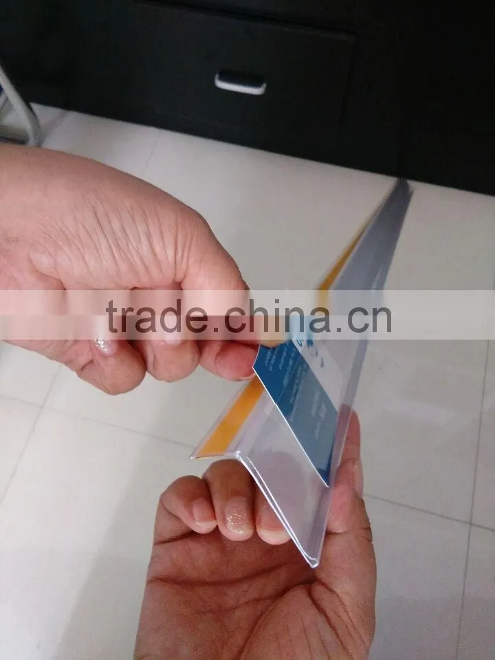 Plastic Supermarket Shelf Transparent Price Tag RH-RSAP11