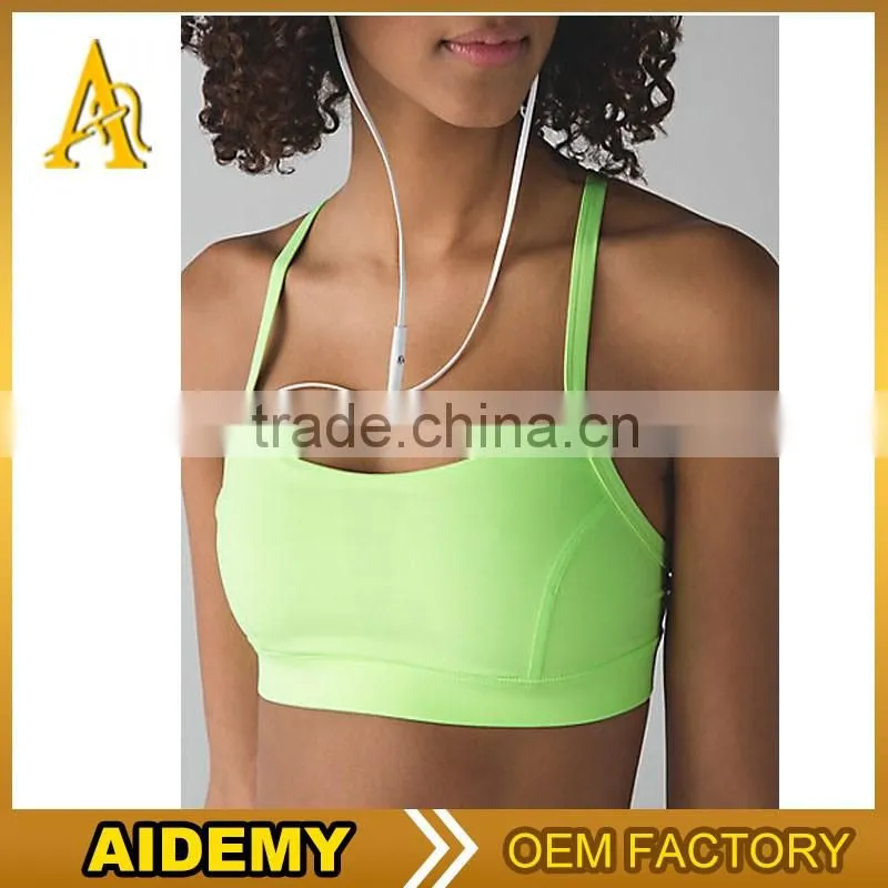 Custom Blank Plain Sport Bra Pure Color Tight Women's Sexy Sports Bra