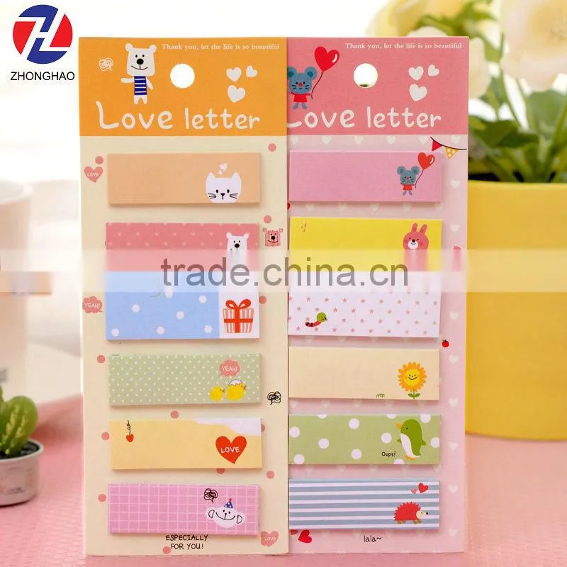 Hot sell product cute design love letter memo