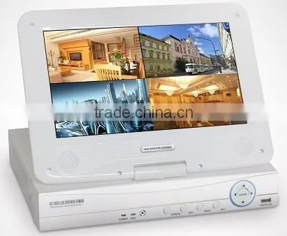 8ch 10.1 inch h.264 hd portable DVR With Built-in LCD Monitor