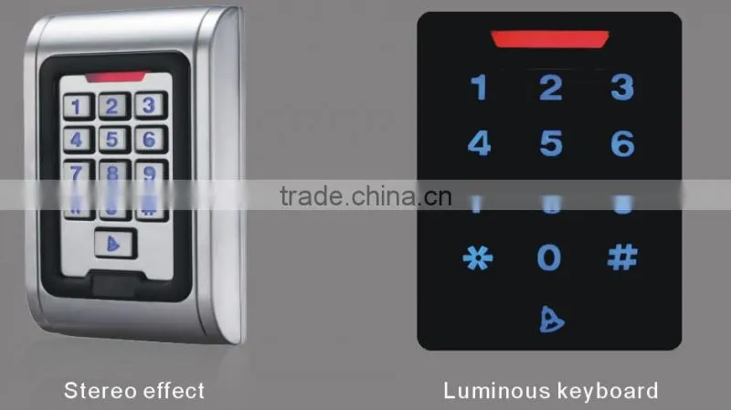 Single door wiegand rfid reader access control keypad