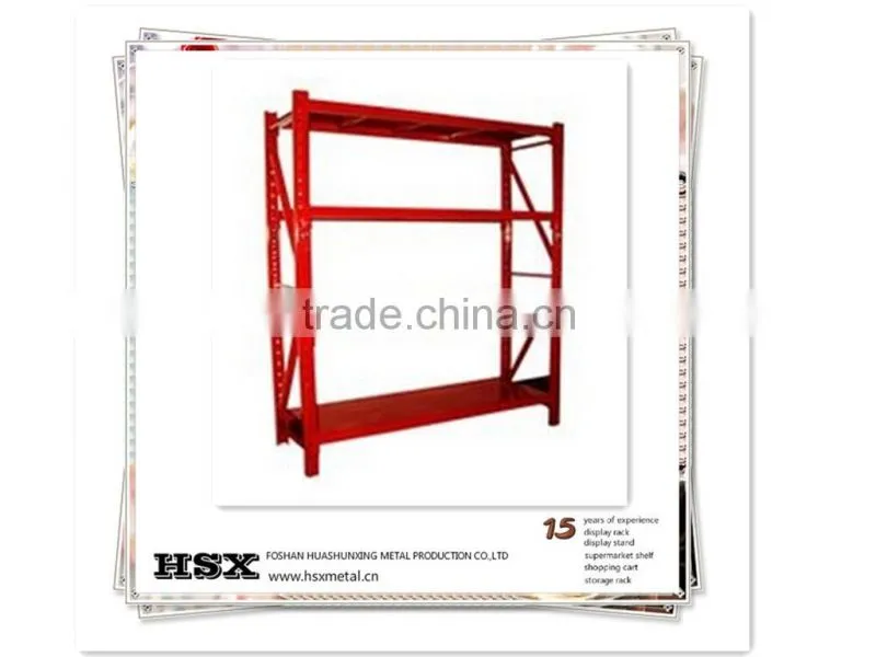 metal warehouse 3 layers KD wrought iron corner storage shelf