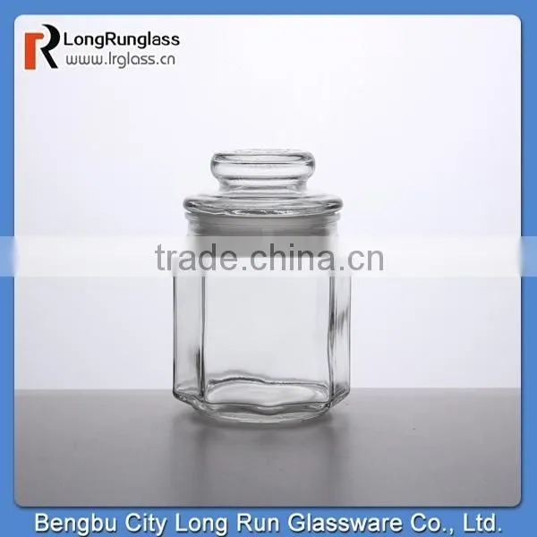 LongRun 12.5oz new design handmade houseware recycled glass jar wholesale price