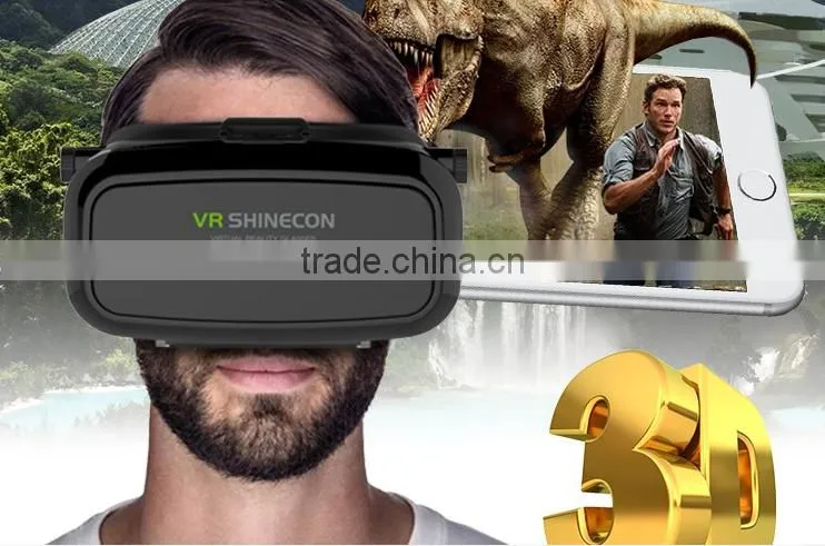 2016 VR Shinecon 3d Virtual Reality Glasses Head Headset VR Box 3D Glasses