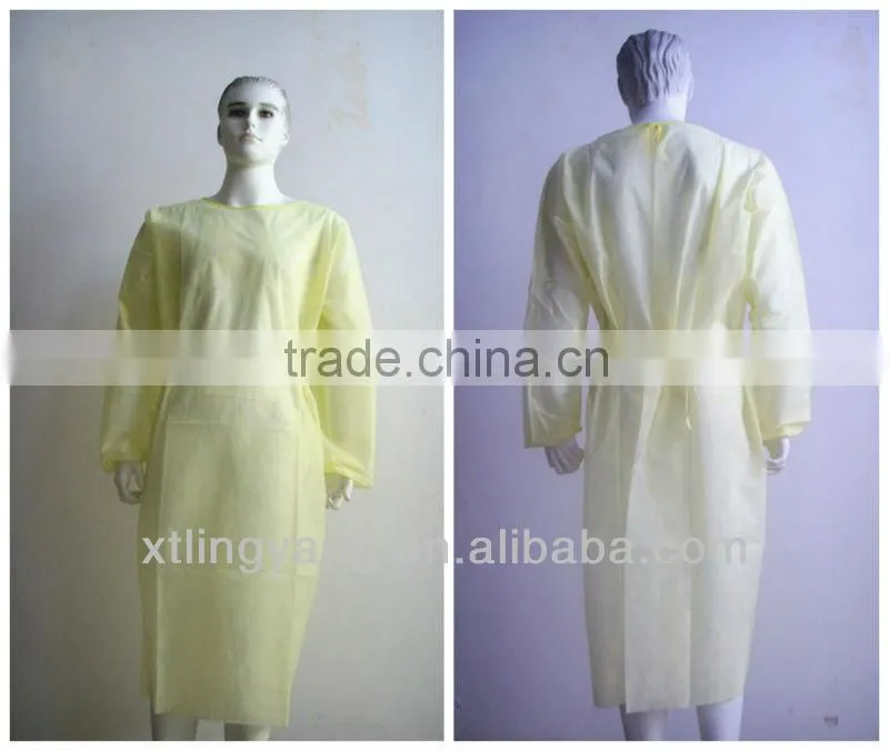 Disposable nonwoven meidical Isolation Gown