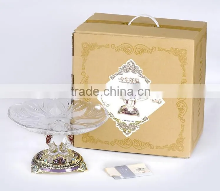 RORO Good Fortune craft house warming gift antique glass fruit plate