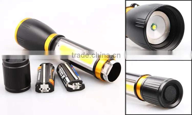 Patented Durable Aluminum Alloy COB LED Torch with 2015 New Design