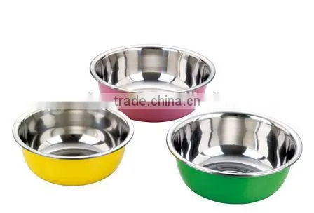 stainless steel bowl with color polish