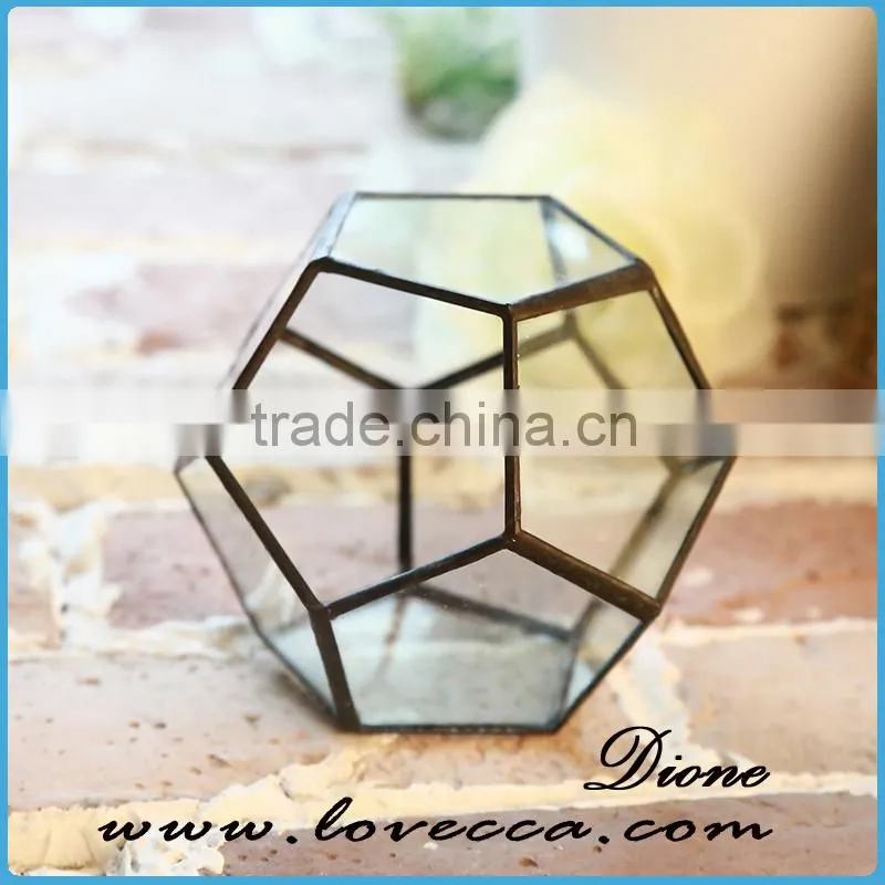 Wholesale handmade glass terrarium vase , glass vase for home