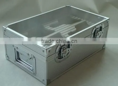 Aluminum rating wine box,clear wine case with EVA inner,wine gift box