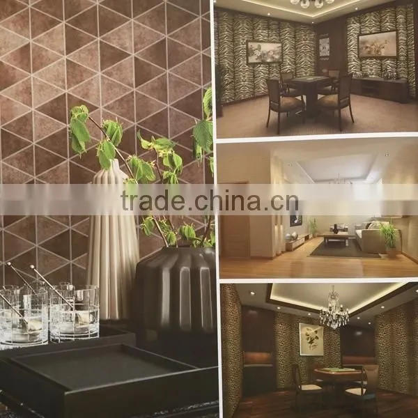 triangle fake leather sewing vinyl wallpaper