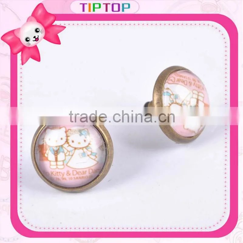 fashion unique hello kitty earrings for girls