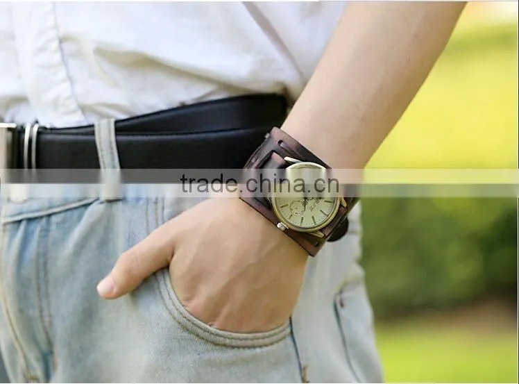 Fashion Handmade leather Women Watch Bracelet